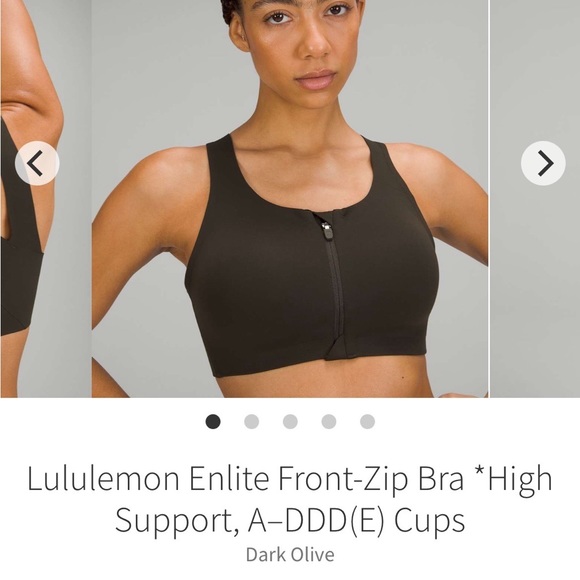 ❤️SOLD❤️Lululemon Enlite Front Zip Bra - Picture 6 of 6